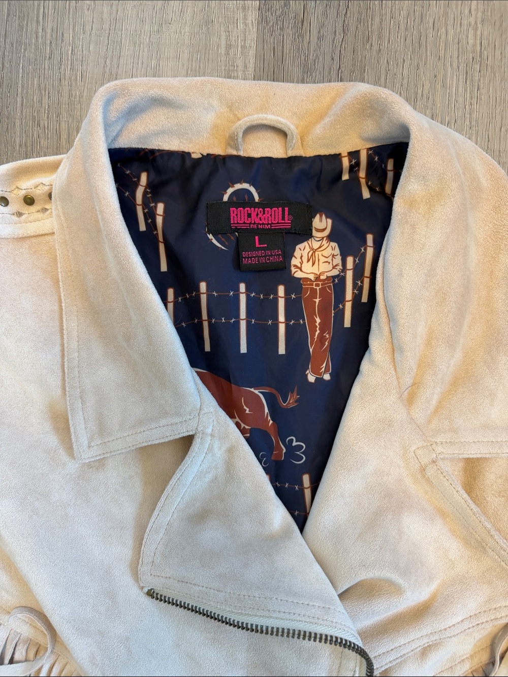 Fringe Cropped Suede Western Embroidered Vest - Picture 2 of 9